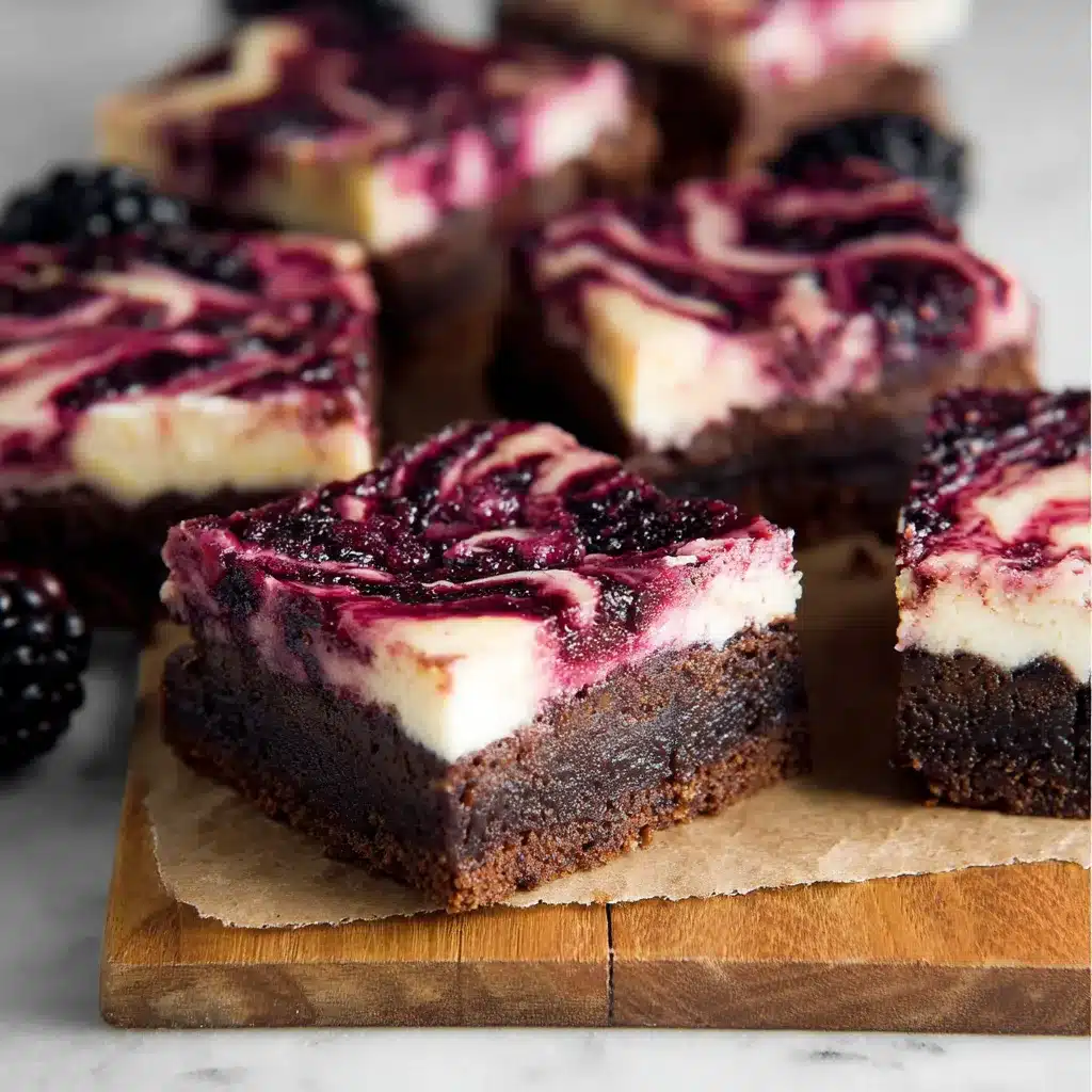 Indulge in Decadent Blackberry Cheesecake Brownies Delight