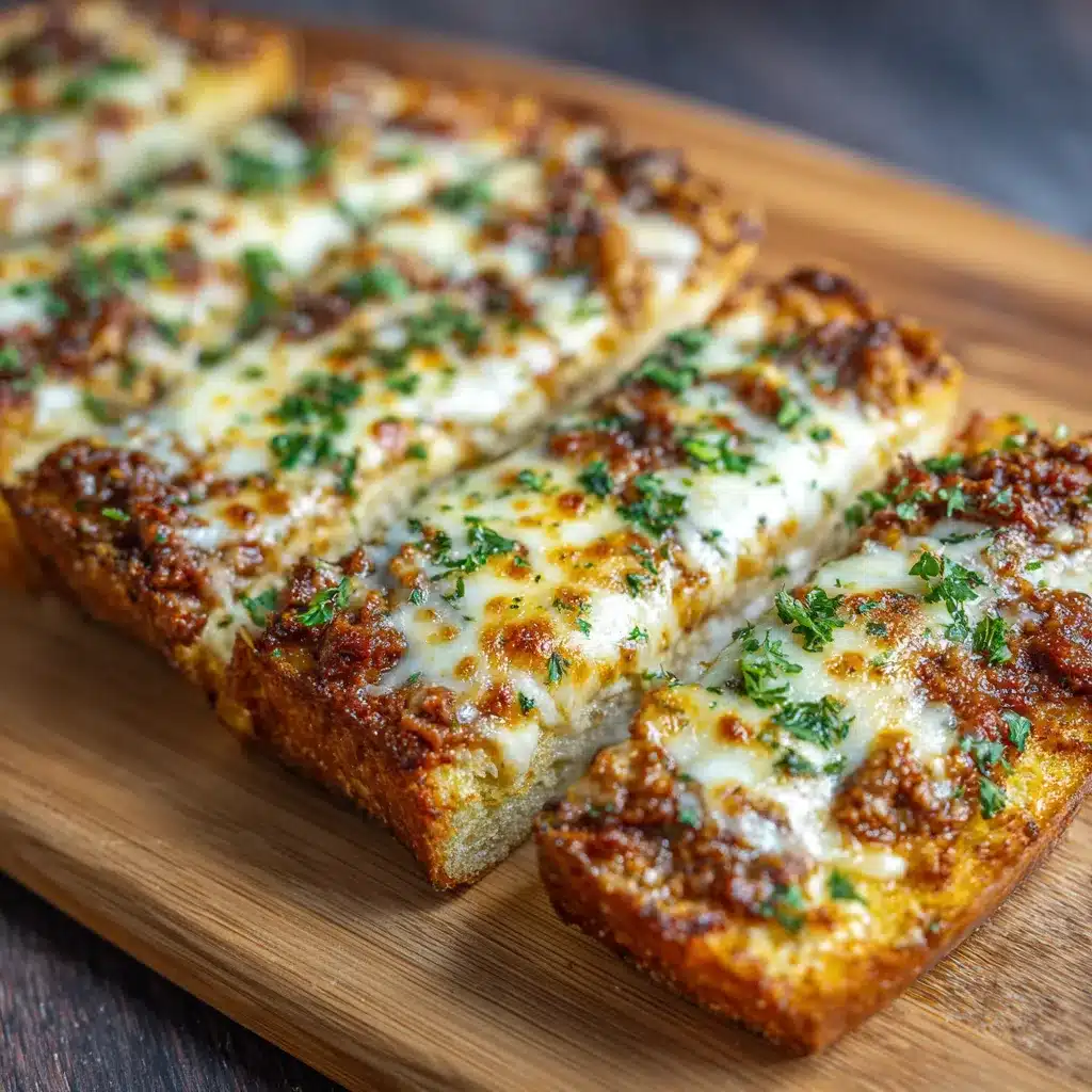 Irresistible Homemade Cheesy Garlic Sloppy Bread Recipe
