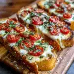 Tomato Basil Garlic Bread