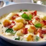 Bacon Cheddar Gnocchi Soup