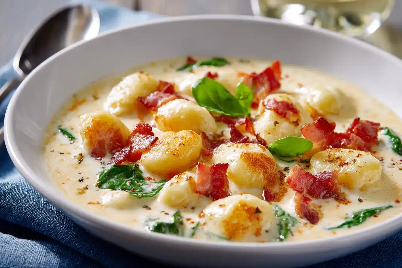 Irresistible Bacon Cheddar Gnocchi Soup for Ultimate Comfort