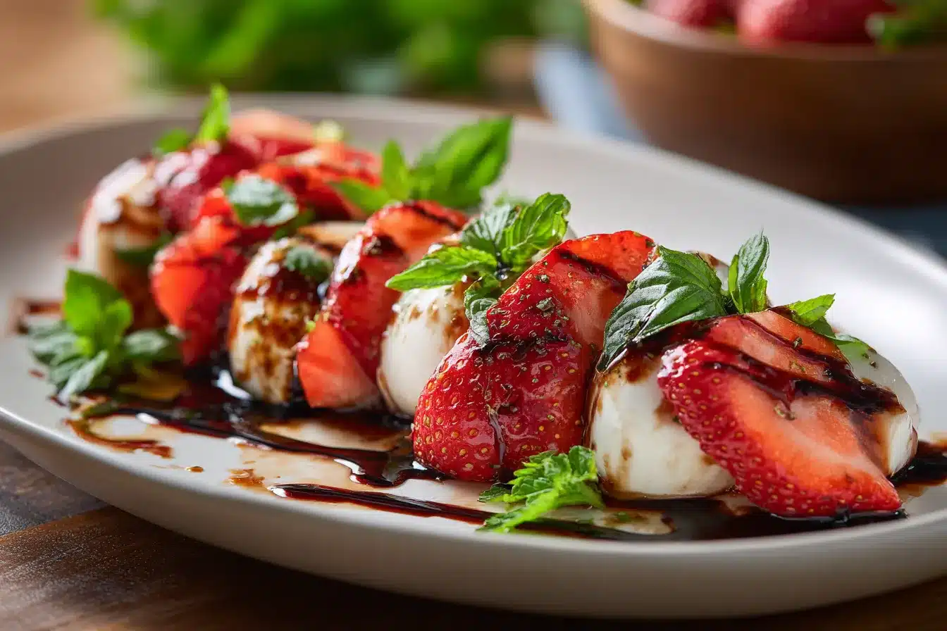 Irresistible Balsamic Strawberry Caprese A Flavorful Delight
