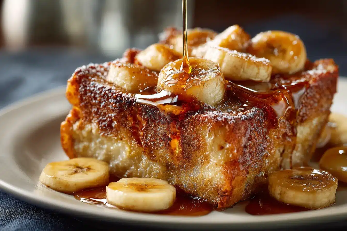 Indulge in Decadent Bananas Foster French Toast Casserole
