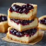 Best cheesecake cookies with blueberry jam