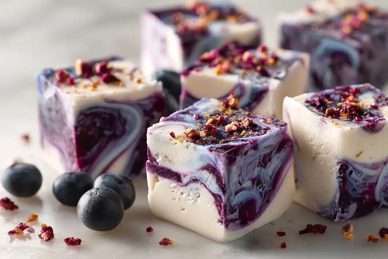 Blueberry Swirl Yogurt Bites upscaled 6887599a7945e