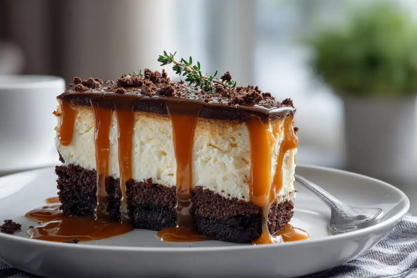 Caramel Brownie Cheesecake upscaled 6880375a9cef3