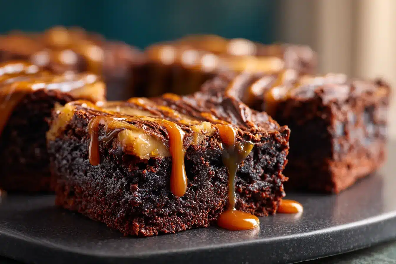 Caramel Swirl Brownies upscaled 688527cfaa496