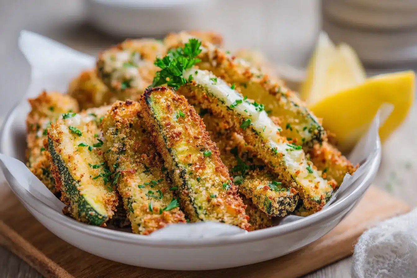 Irresistible Cheesy Zucchini Parmesan Fries Recipe Youll Love