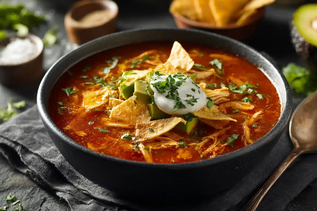 Hearty Chicken Enchilada Soup Comfort in Every Bowl