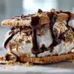 Chocolatey S'Mores Ice Cream Sandwich