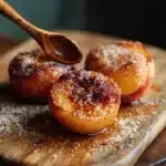 Cinnamon Sugar Baked Peaches