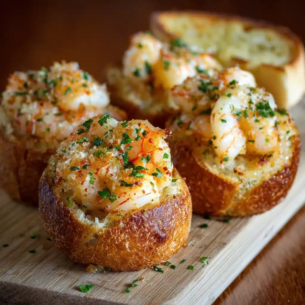Irresistible Crabby ShrimpStuffed Garlic Bread Bombs Recipe