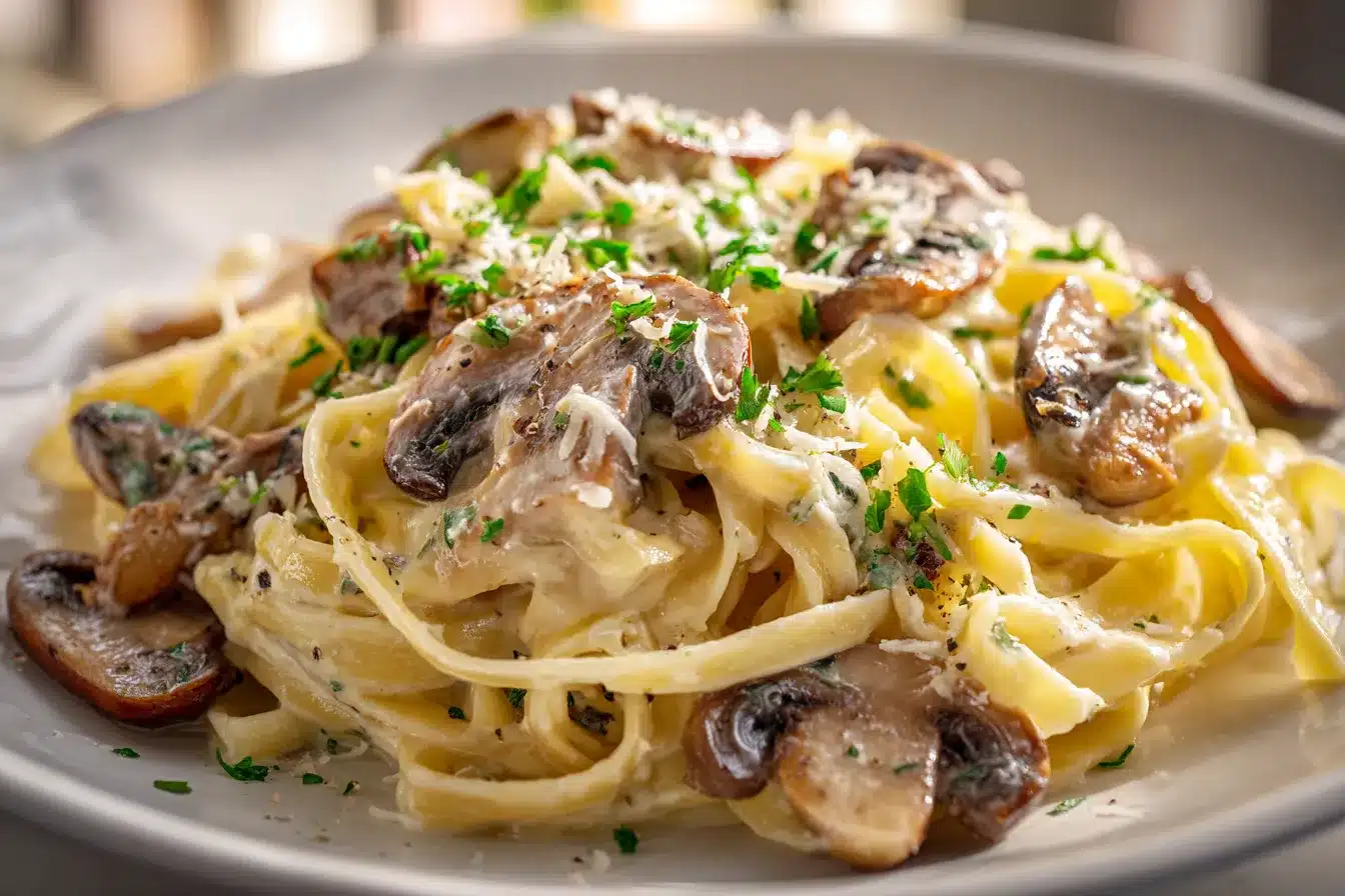 Indulge in Creamy Oyster Mushroom Pasta A Flavorful Delight