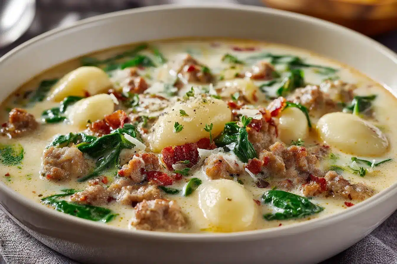 Creamy Sausage Gnocchi Soup upscaled 688372ef7e29a