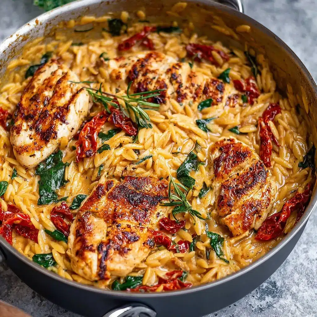 Irresistible Creamy SunDried Tomato Chicken Orzo Recipe
