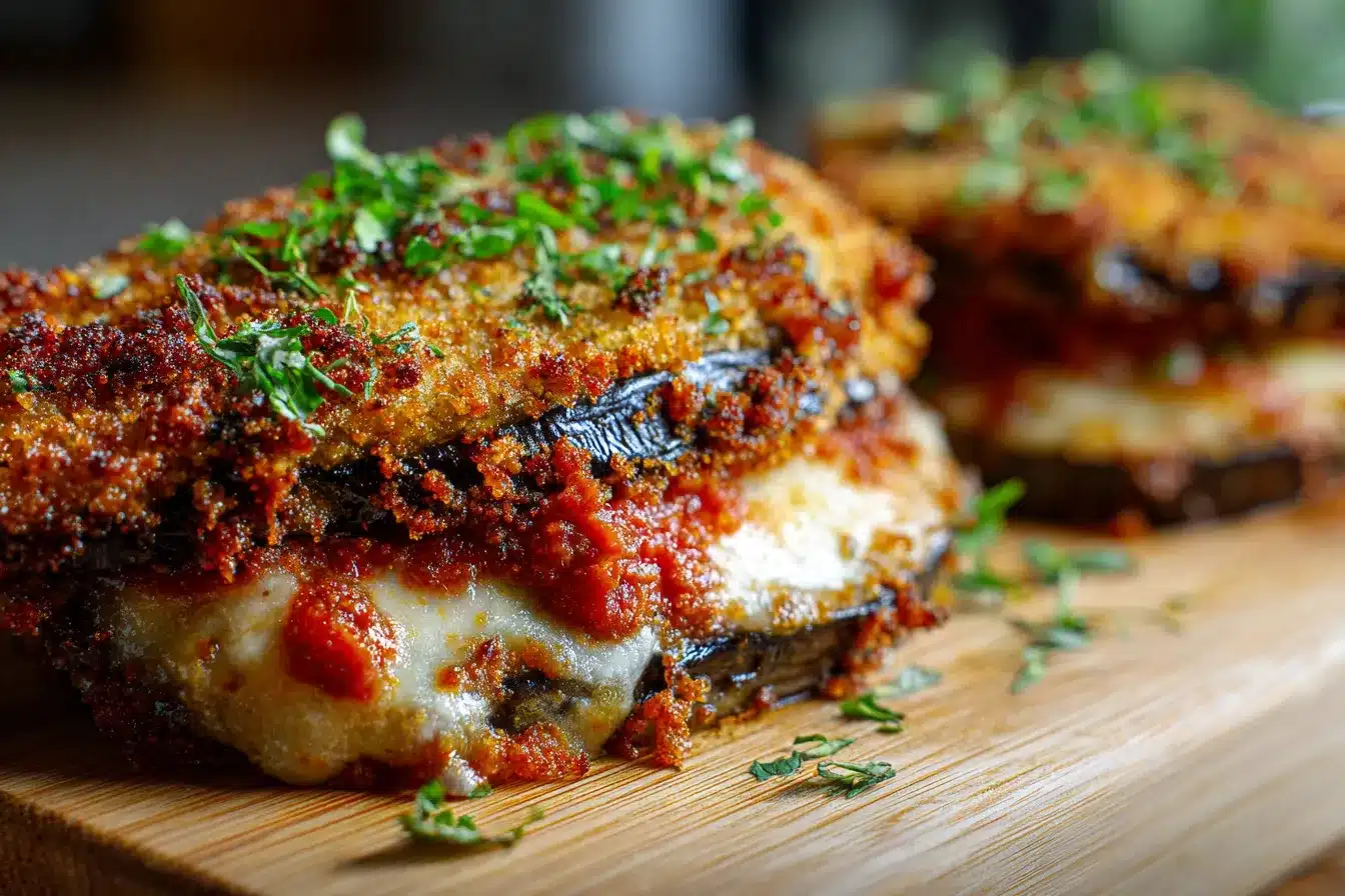 Crispy Baked Eggplant Parmesan upscaled 687bfa34f3ac7