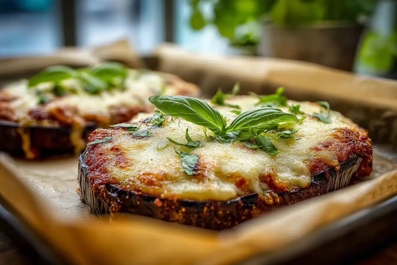 Crispy Baked Eggplant Parmesan upscaled 687bfaadb39ac
