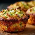 Crispy Parmesan Zucchini Potato Muffins