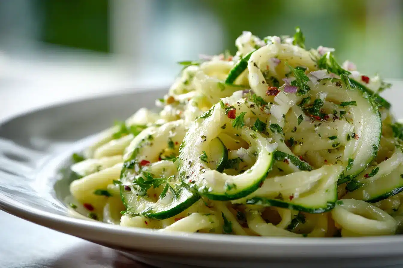Delicious Fresh Cucumber Pasta Salad Refreshing Easy Recipe