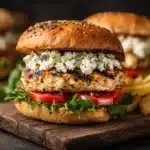 Healthy Greek Chicken Burgers