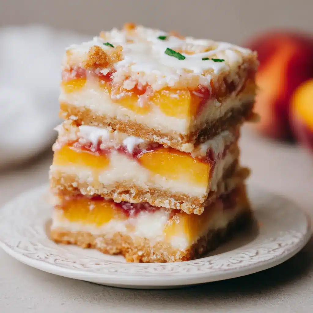 Decadent Heavenly Summer Peach Bars Irresistibly Delicious