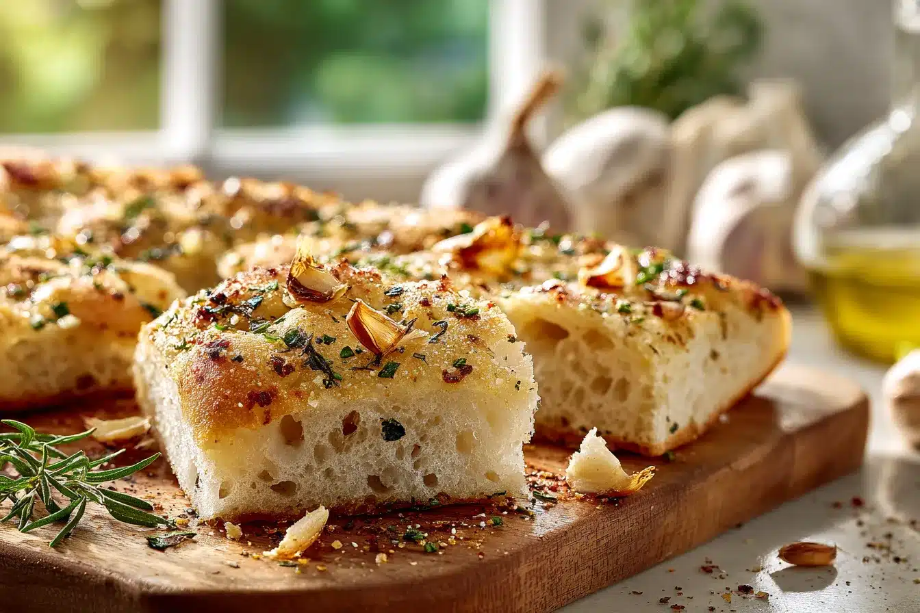 Irresistible Garlic Parmesan Focaccia Deliciously Bold Recipe