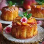Irresistible Peach Upside-Down Mini Cakes