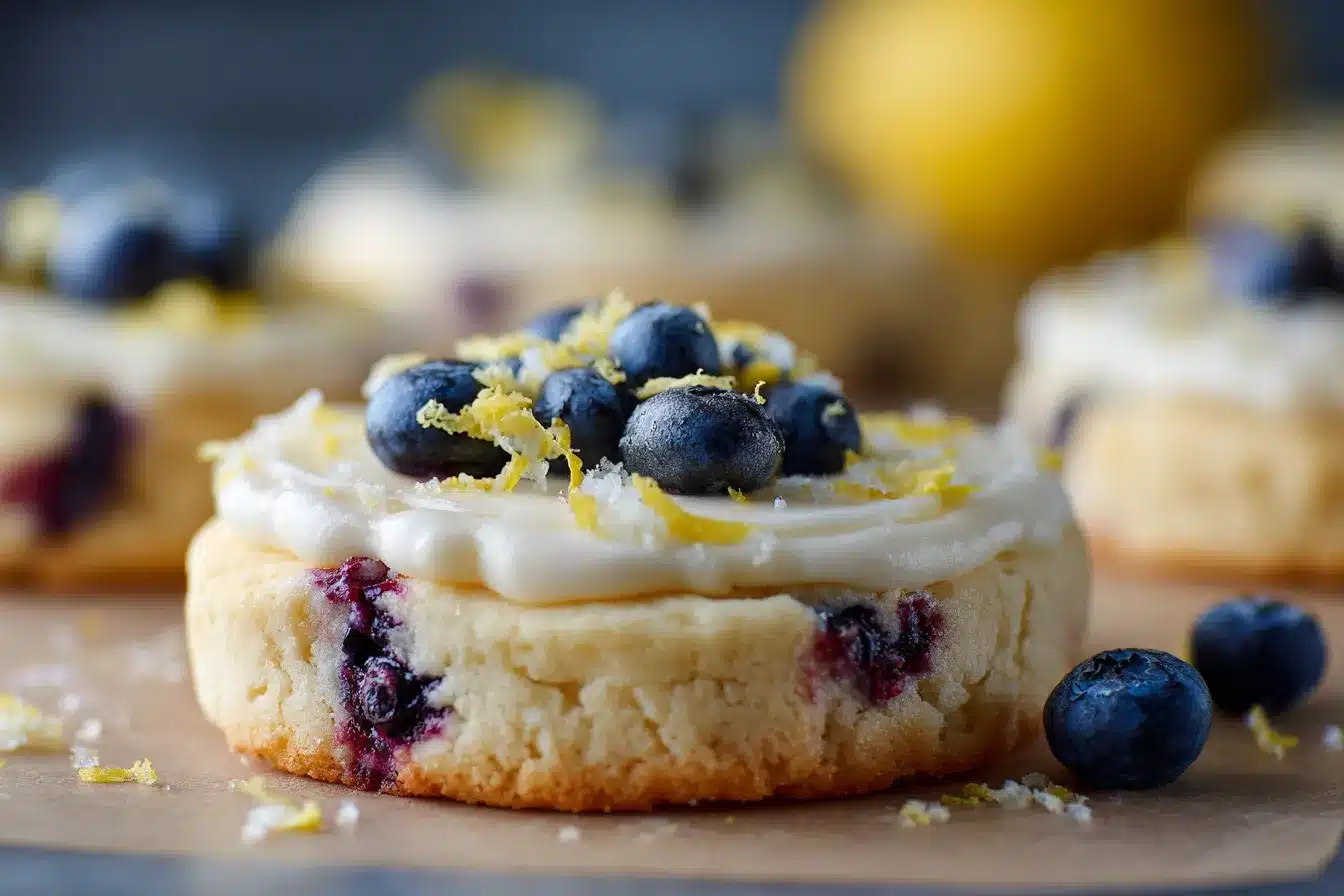 Lemon Blueberry Cheesecake Cookies upscaled 688bcbf7282c4