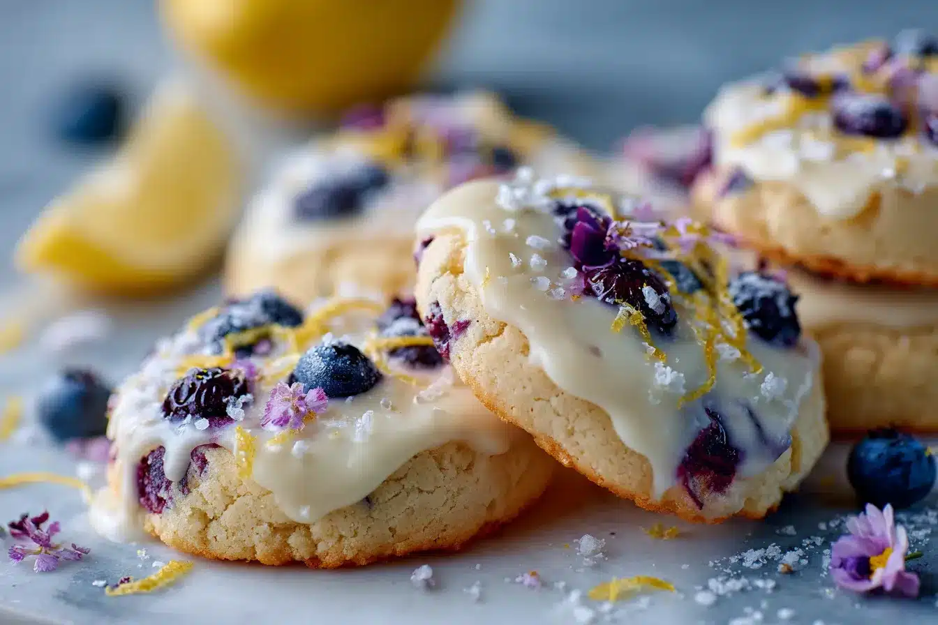 Lemon Blueberry Cheesecake Cookies upscaled 688bcc6fbbacb