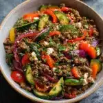 Mediterranean Ground Beef Stir Fry