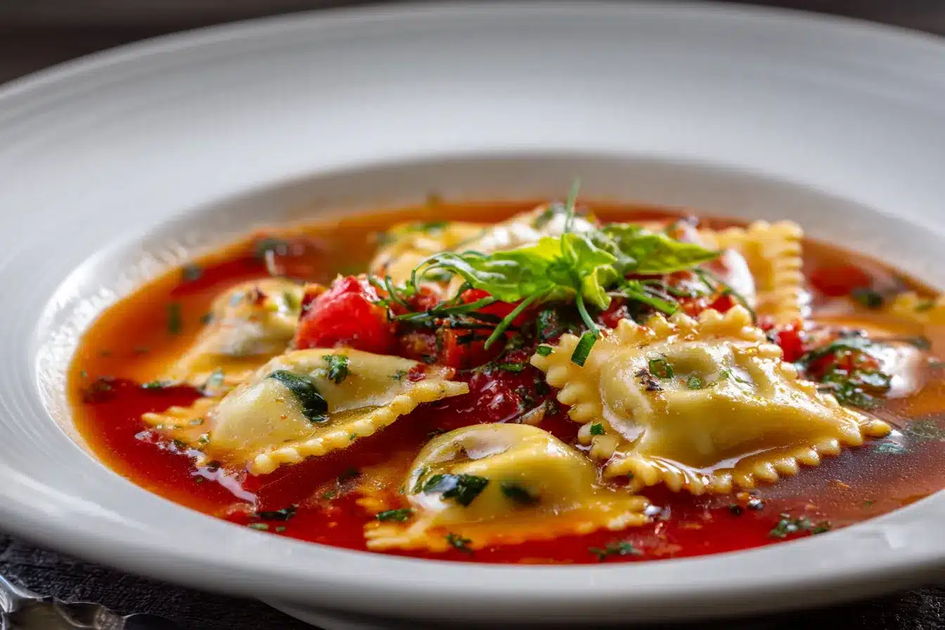 One Pot Vegetarian Ravioli Soup upscaled 688bda7f4d5ff