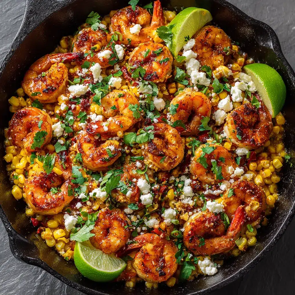 Savory Shrimp Mexican Street Corn Skillet Delight