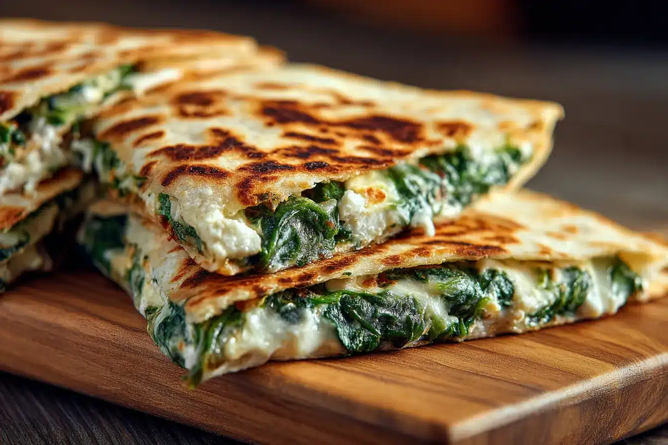 Delicious Spinach Feta Quesadillas Quick Healthy Snack