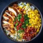 Street Corn Chicken Rice Bowl