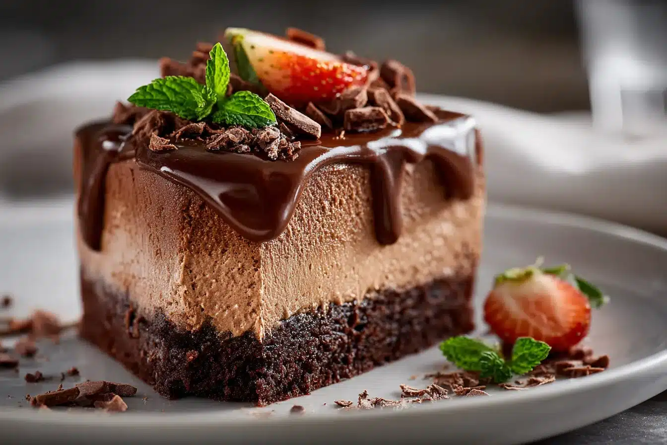 Decadent Triple Chocolate Mousse Cake Indulge in Bliss
