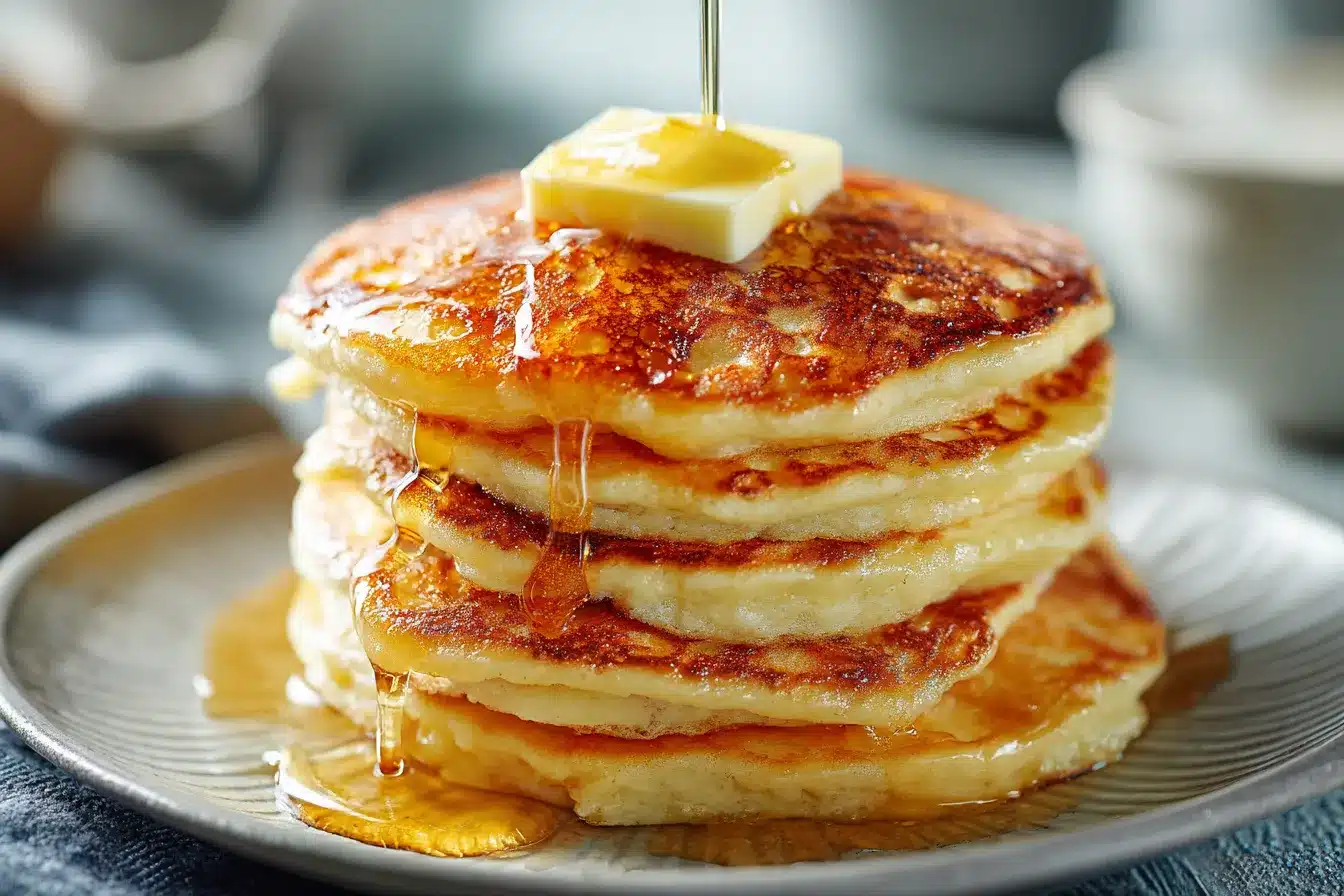 Vanilla Cinnamon Buttermilk Pancakes upscaled 688365567959c