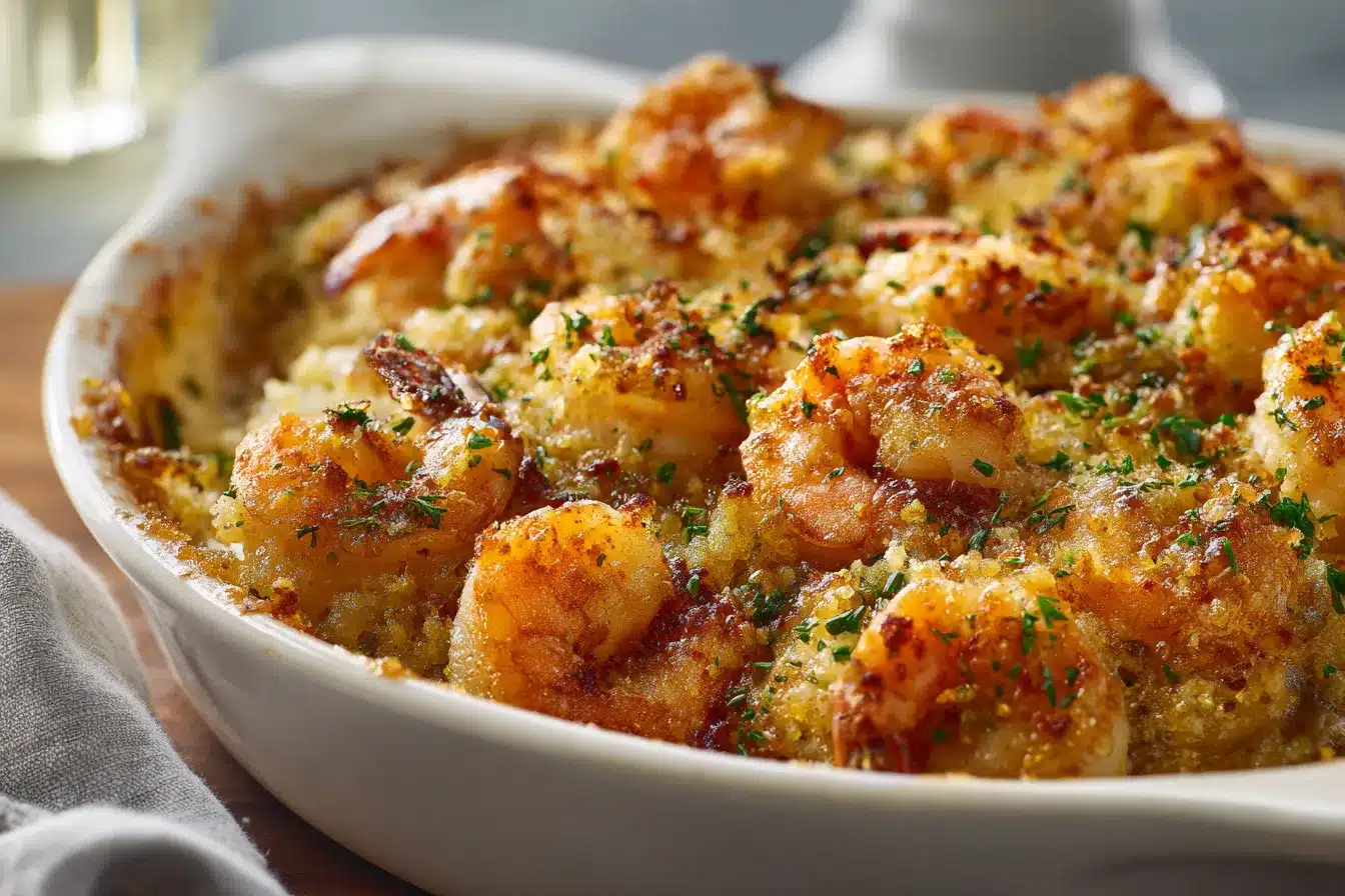 Delicious Baked Stuffed Shrimp Casserole Easy Tasty Recipe 2 Baked Stuffed Shrimp Casserole upscaled 68b1c1da7bc96