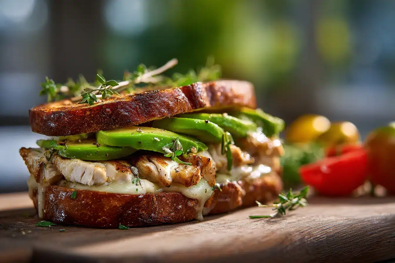 Ultimate Chicken Avocado Melt Sandwich Irresistibly Delicious 1 CHICKEN AVOCADO MELT SANDWICH upscaled 68ab544f00234