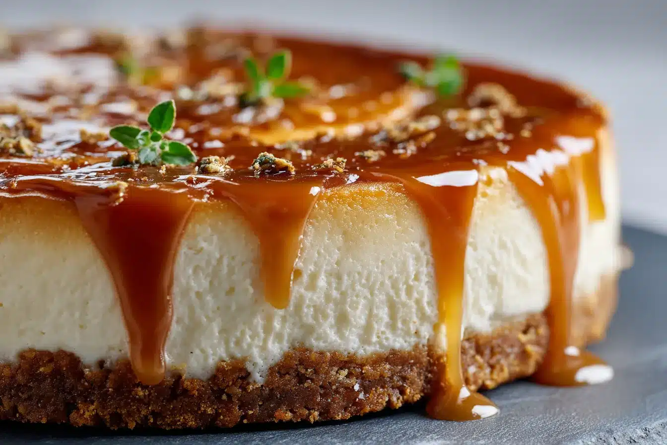Irresistible Caramel Apple Cheesecake Recipe for Fall Delight 2 Caramel Apple Cheesecake upscaled 68b1191a1ef9c