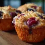 Cherry Cobbler Muffins