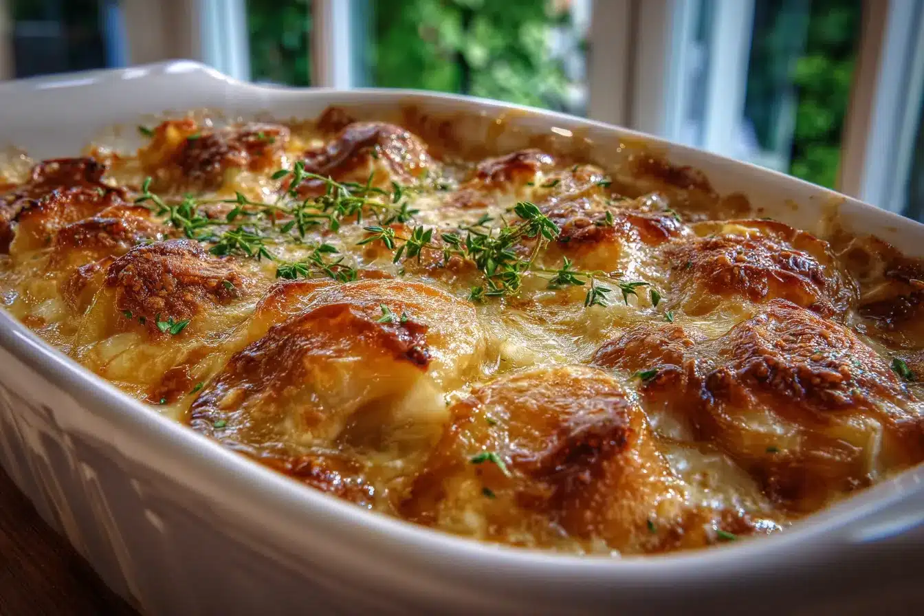 Irresistible Creamy French Onion Casserole Recipe to Savor 1 Creamy French Onion Casserole upscaled 68ae68fa1d02d