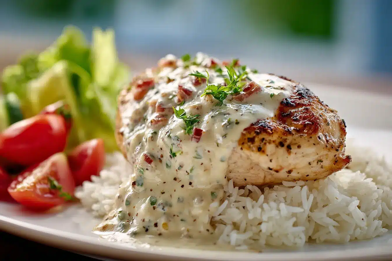 Irresistible Creamy Garlic Butter Chicken Rice Recipe 1 Creamy Garlic Butter Chicken upscaled 68b1989e75ec4