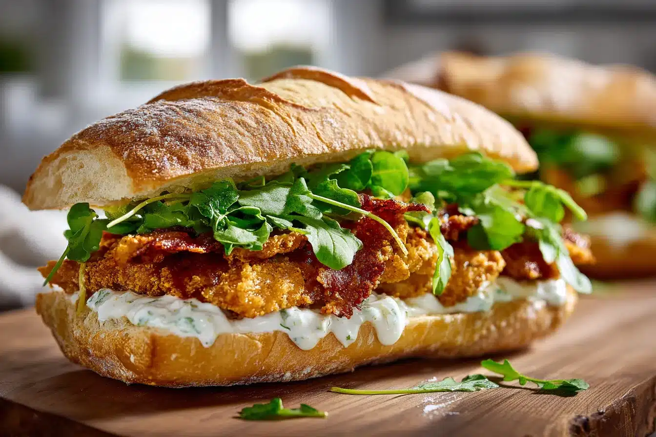 Crispy Chicken Caesar Sandwich Irresistible Recipe Revealed 2 Crispy Chicken Caesar Sandwich upscaled 68ab625eadae8