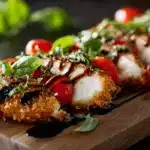Crispy Chicken Caprese Irresistible Flavor with Balsamic Glaze 4 Crispy Chicken Caprese with Balsamic Glaze