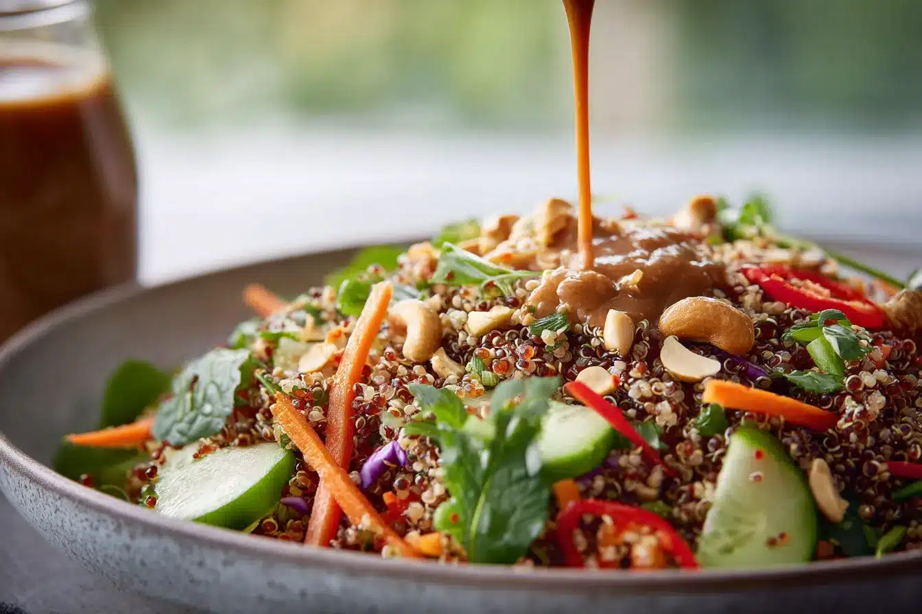 Delicious Crunchy Thai Quinoa Salad with Creamy Peanut Dressing 3 Crunchy Thai Quinoa Salad upscaled 68ae84de267e9