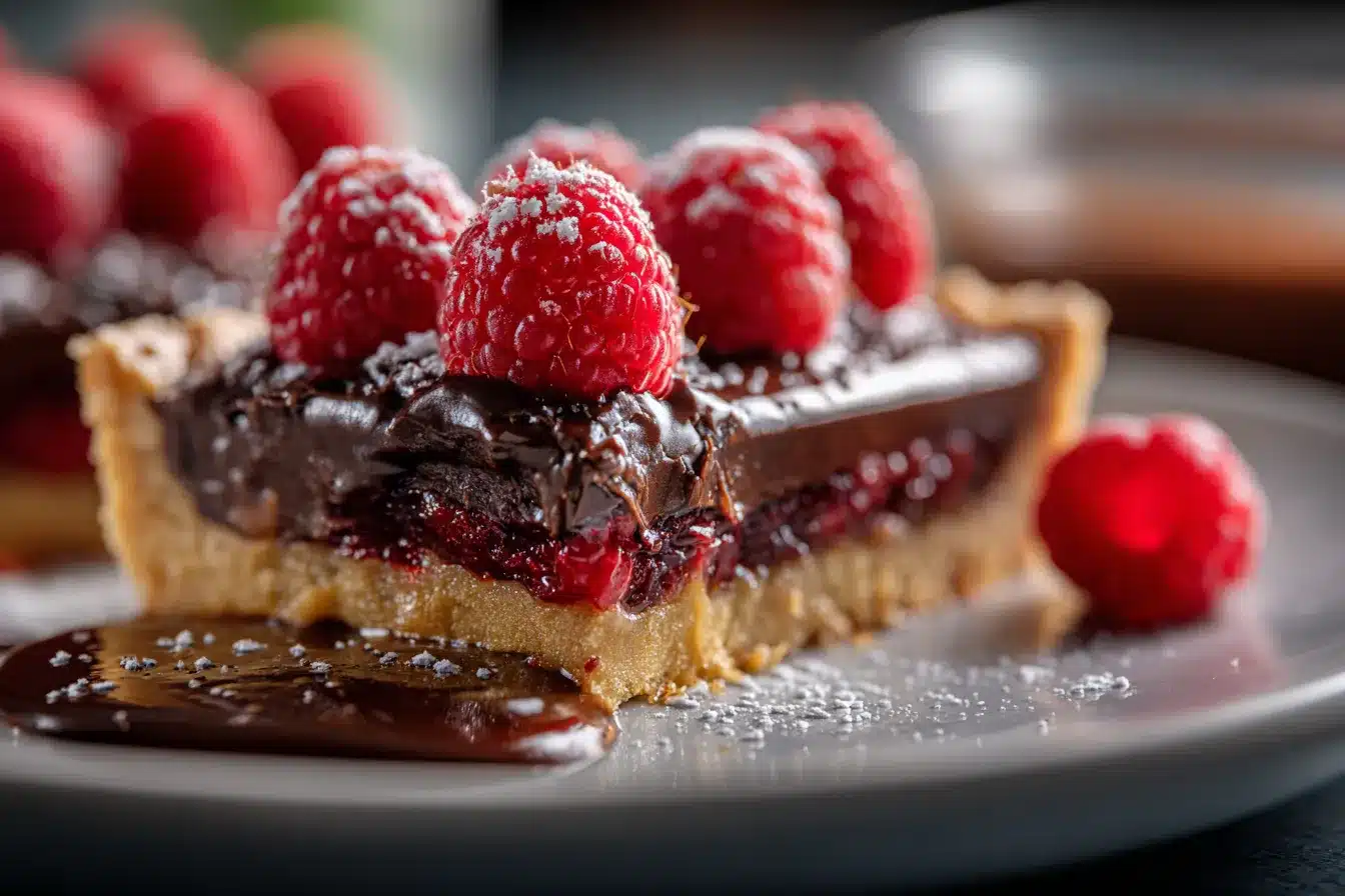 Decadent Dark Chocolate Raspberry Pie Bars Irresistible Delight