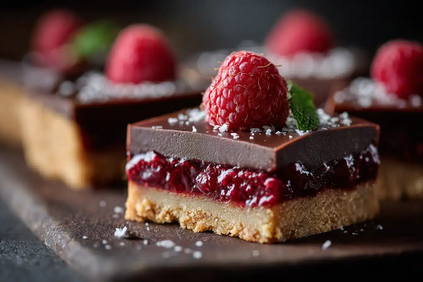 Decadent Dark Chocolate Raspberry Pie Bars Irresistible Delight 1 Dark Chocolate Raspberry Pie upscaled 68a8a37a50a0e