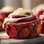 Decadent Red Velvet Cinnamon Rolls for Fall