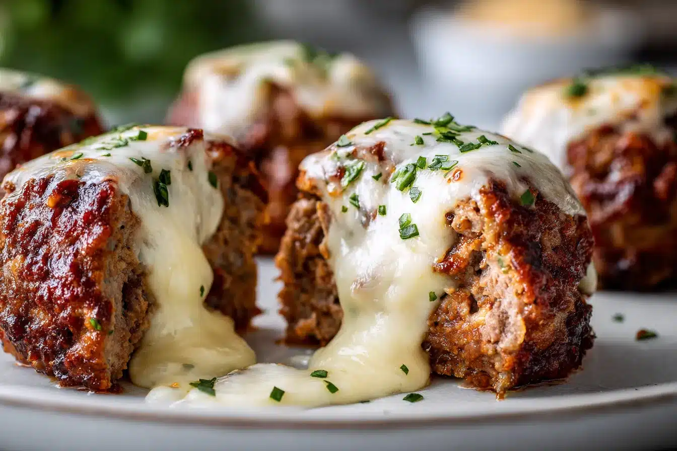 Irresistible Easy Cheesy Stuffed Meatloaf Bites Recipe