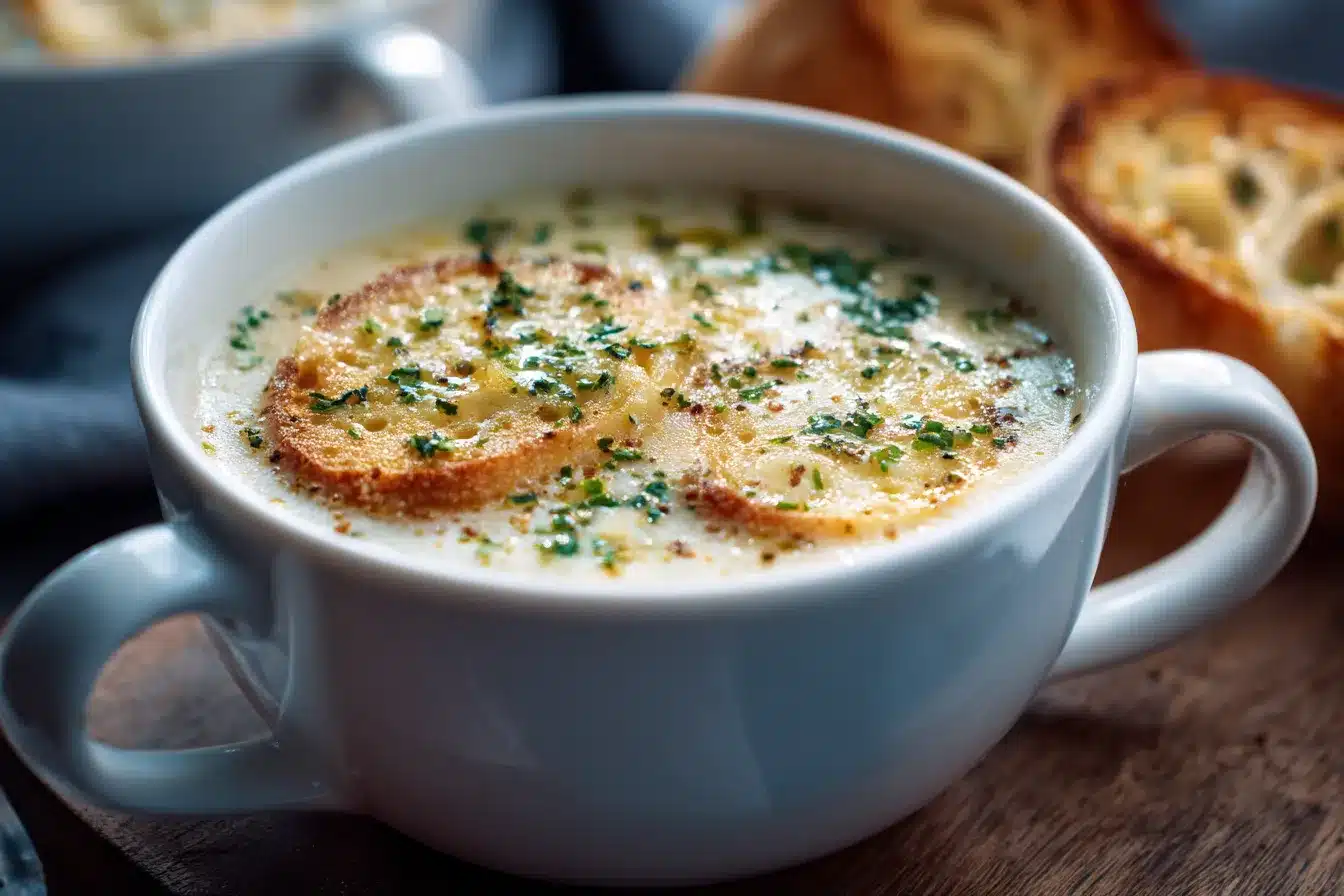 Irresistible Easy French Garlic Soup Quick Delicious Recipe 3 Easy French Garlic Soup upscaled 68b0701ecd09c